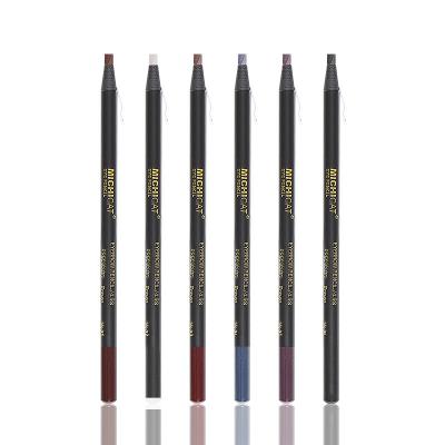 China 2021 Waterproof Vegan Hot Selling Waterproof Micro Blade Brow Eyebrow Pencil With Brush for sale