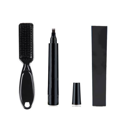 China 2021 Beard Fast Delivery Private Label Men Beard Kit Waterproof Drawing Pen Filler for sale