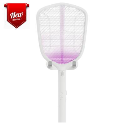 China New YAGE Viable 2-IN-1 Bug Zapper Light Purple Bug Trap 2700 Volt USB Electric Rechargeable Mosquito Bat Racket With Wall Bracket for sale