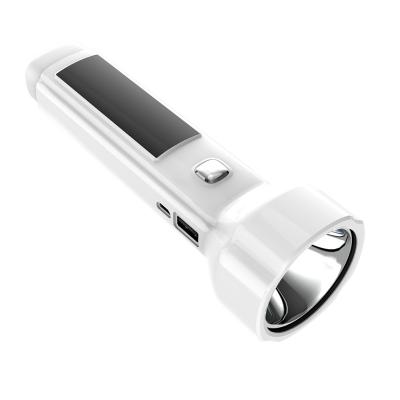 China ABS YAGE Solar Spot Goods LED Torch High Brightness 1800mAh Li-ion Charging Energy Saving Flashlight for sale