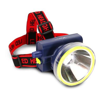 China Strong Light: 5 Hours YAGE LED Work Light 3600mah Headlamps Ultra Bright Waterproof Strong Light Headlights Rechargeable Battery Power Adapter Blue for sale