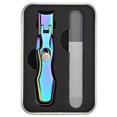 China Durable grooming wide opening wide jaw toenail clippers with nano file for thick nail for sale