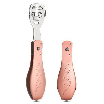 China Remove dead skin and callus Dropshipping pedicure tools foldable callus remover shaver rasp foot file for sale