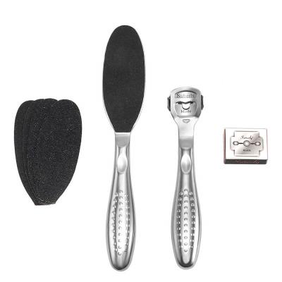 China Durable 3pcs MOQ hard skin remover foot scraper pedicure tools for feet for sale