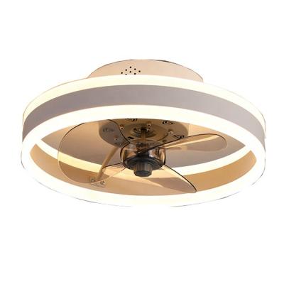 China Nordic Modern Aluminum Blade Ceiling Fan Large DC Ceiling Fans Led Ring AC DC Fan Ceiling Around Mounted Cooling pepisky for sale