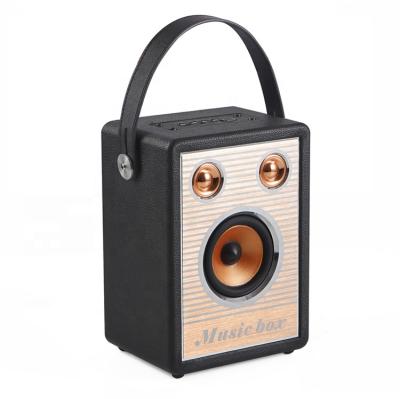 China Wireless Speakers Antique Outdoor Professional Bookshelf Wood Grain Passive Speaker for sale