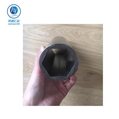 China Structure Pipe High Precision Cold Rolled jis 3452 Inside Hexagon Seamless Carbon Tube for sale