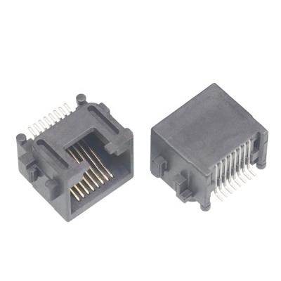 China msr A-3 pcb socket connector SMD connector network port sink plate 8.6 all plastic SMT pcb connector for sale