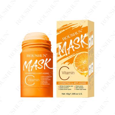 China ROUSHUN Moisturizer Natural Organic Hydration Anti Aging Solid Mask Whiten Skin Beauty Vitamin C Mask for sale