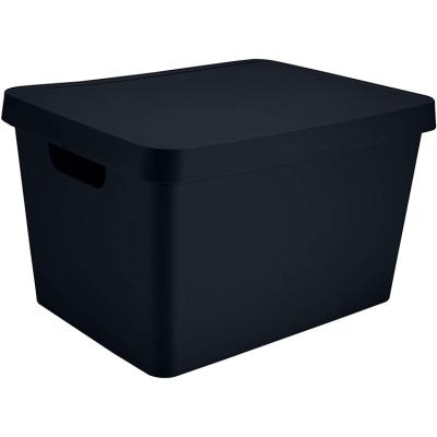 China Large Capacity Household Container Viable Plastic Basket PP Box Storage Box Clothes Storage Box for sale