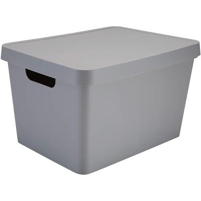 China Sustainable Household Container Basket PP Plastic Bins Storage Boxes Clothes Organizers for sale