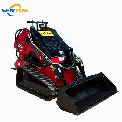 China Contruction Senyue Powerful Crawler Mini Skid Steer Loader Machinery SY-T20 Skid Steer Loader With Grapple Bucket for sale