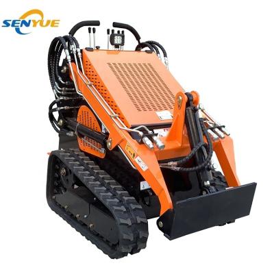 China Contruction China Senyue Cheap Brand 23hp EPA Briggs and Stratton Engine Mini Crawler Tracked Track Skid Steer Loader with Bucket for sale