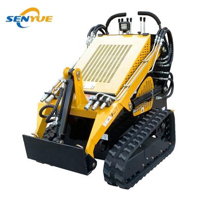 China Hotels EPA Low Price 380kgs Weight SY-T23 Cralwer Lifting Rubber Track Mini Skid Steer Loader With Various Attachments for sale