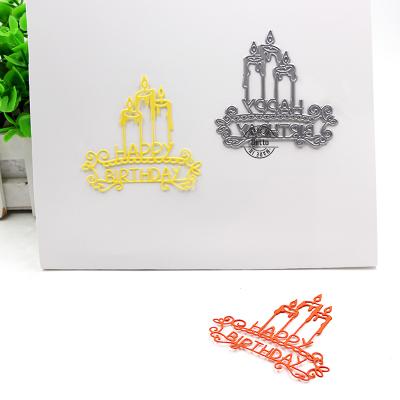 China Europe craft custom diy birthday card die cuts scrapbooking on sale for sale