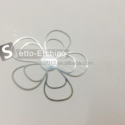 China Europe Manufacture Craft Chemical Etching Steel Flower For Decoration for sale