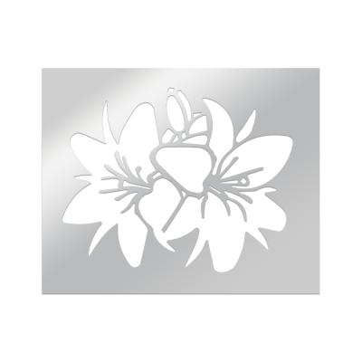 China Europe Flower Painting Design Metal Drawing Stencil Template for sale