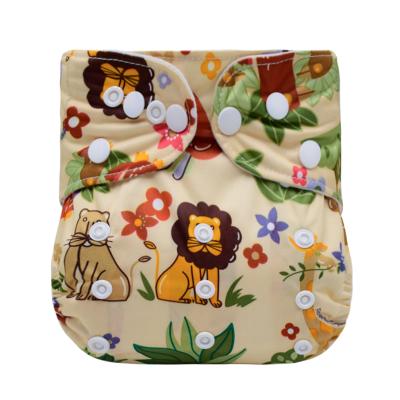 China Printed 2021 Eco-Friendly Reusable Baby Cloth Diapers Adjustable Cloth Diaper Pants For Babies for sale