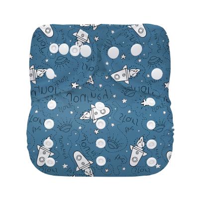 China Wholesale Washable Baby Printed Reusable Eco-Friendly Baby Diapers Cloth Diapers With Hemp Cotton Insert for sale