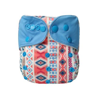 China 2021 newest good quality baby cloth printed running diaper with inserts mumsbest cloth diapers for sale