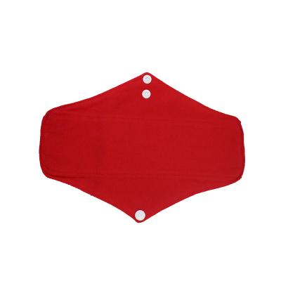 China New Design Super Absorbent S M L Red Cotton Sanitary Washable Reusable Pad For Woman for sale