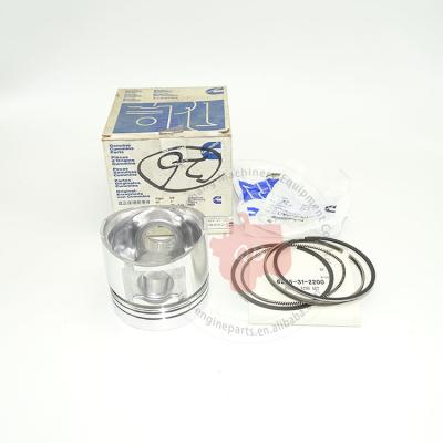 China Genuine cummins B3.3 QSB3.3 Diesel Engine piston kit cummins piston kit 3800877 C6204312190 for sale