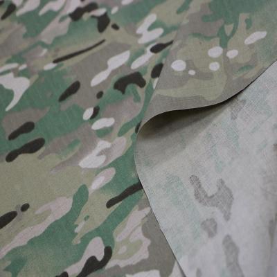 China Waterproof CVC 60/40 Ripstop Printed Multicam Camouflage Fabric for sale