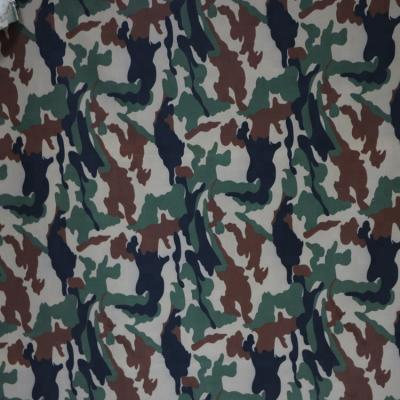 China Waterproof CVC 65/35 Woodland Nepal Army Camouflage Fabric for sale