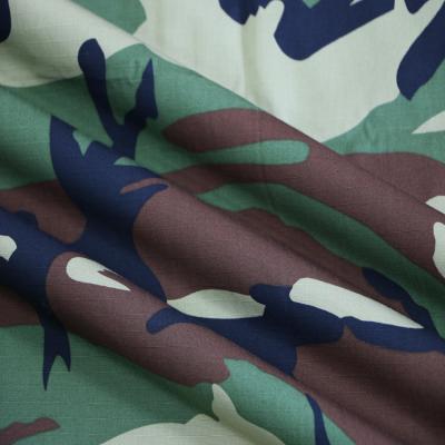 China Anti-Static Army Woodland Camouflage Uniform Fabric for sale