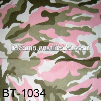 China Anti-Static Military Canvas Pink Camouflage Fabric for sale