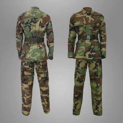 China Breathable Woodland Camouflage Military Combatl BDU Uniform for sale