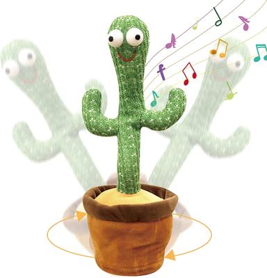 China Hot Selling Gift Cactus Can Talk And Dance Twisting Dancing Cactus Plush Stuffed Toy With Song for sale