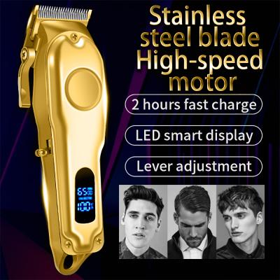 China 2021 Professional Rechargeable Electric Hair Cutter Safety Electric Hair Clipper Machine Popular Clippers LED Hair Trimmer for sale