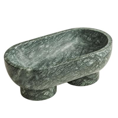 China Modern stonekocc Nordic Luxury Marble Jewelry Tray Home Fruit Tray Bathroom Sundry Storage Bowl Model Room Decorations Ornaments for sale