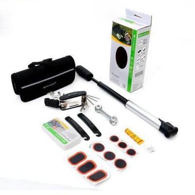 China Light when contact bike kit SAHOO mountain bike car tire repair tools combination package suits pn4431 for sale