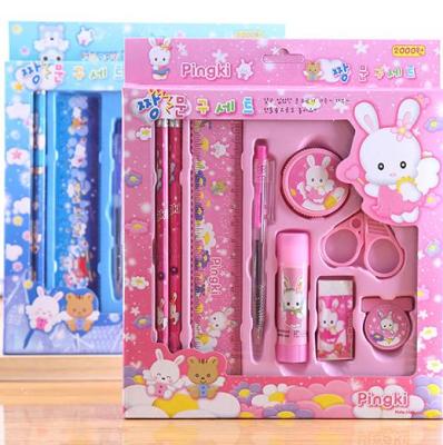 China Cartoon 9 Times Children Primary School Students Learning Stationery Stationery Set Wooden Pencil Students Prizes pn5644 23cm*19.5cm*2cm for sale