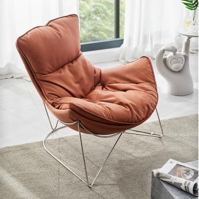 China Imola Lounge Chair Living Room Convertible Fiber Fabric Leather Luxury Accent Sofa Chair for sale