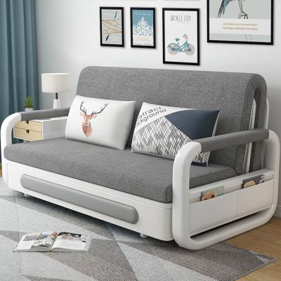 China Multifunctional Simple Modern Simple Double (The Other) Small Apartment Adjustable Living Room Foldable Sofa Bed With Storage for sale