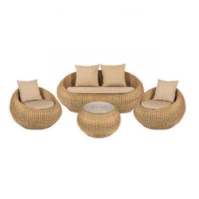 China Modern Plant Ball Egg Shaped Indoor Outdoor Hotel Garden Chair Furniture Rattan Wicker Sofa for sale