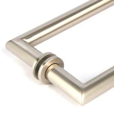 China Furniture Hardware Accessories Stainless Steel Door Hardware Modern Glass Door Handle for sale