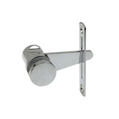 China Popular Key Lock Europe Bathroom Sliding Shower Door Lock Frameless Glass Latch for sale