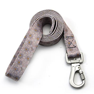 China Personalized Custom Floral Pattern Pet Designer Leashes For Dogs for sale