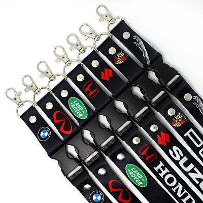 China Colorful Neck Lanyard Rope For Cell Phone ID Card Badge Holder Mobile Woven Wholesale Lanyard for sale