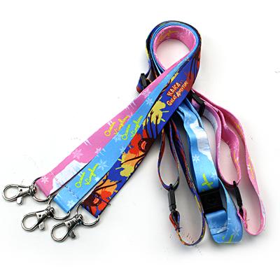 China Colorful modern new design heat transfer printing id card holder low price high quality custom printed recycled lanyard wholesale for sale