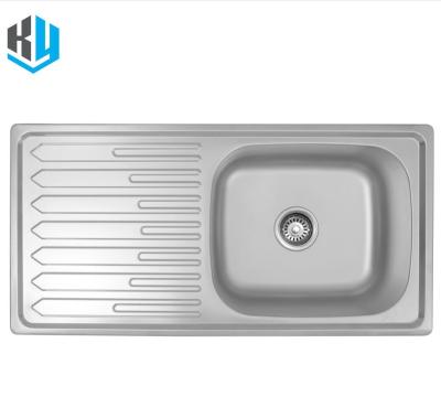 China Without Faucet KA9145 High Quality Stainless Steel Kitchen Sink Undermount Pull Down Sink Handmade for sale