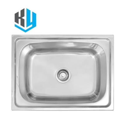 China Without Faucet KA6045B Hot Selling Outdoor Lavatory Sinks Single Bowl Stainless Steel Kitchen Sink for sale