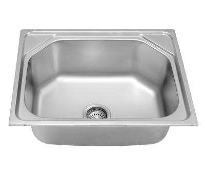 China Without Faucet KA6045C Popular Design Lavatory Sinks Single Bowl Stainless Steel Kitchen Sink for sale