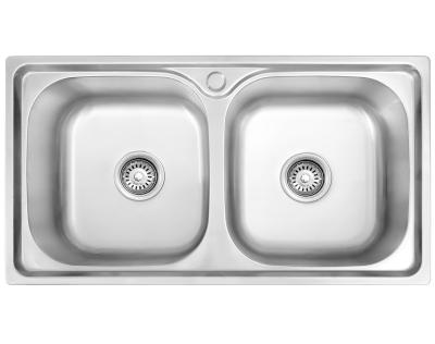 China Without Faucet KA7843 Double Bowl Stainless Steel Kitchen Sink Kitchen Products for sale