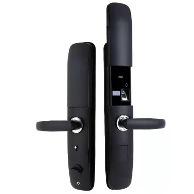 China 40~290 Users or Customized Hot Selling Fingerprint Card Door Lock Electronic Digital Semi-automatic Digital Password Door Lock for Hotel for sale