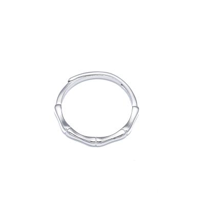 China FASHIONABLE Minimalist Silver Women 925 Sterling Bamboo 925 Sterling Silver Dropshipping Rings for sale